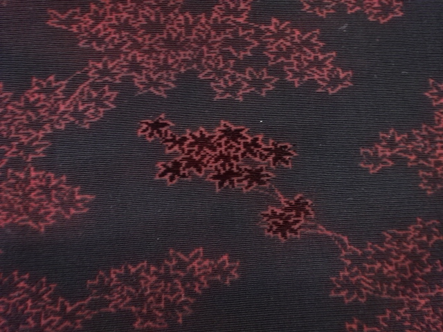  ビロード枝葉模様ショール